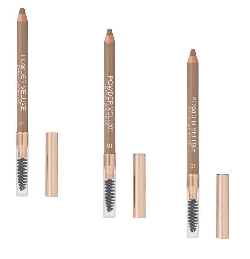 Карандаш для бровей пудровый Vivienne SaboCrayon a sourcils en poudre «Powder Veluxe» 01 3шт