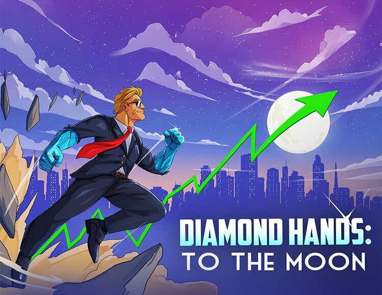 Игра Diamond Hands: To The Moon, ключ активации Steam, PC, Mac OS, Terror Dog Studio, на русском