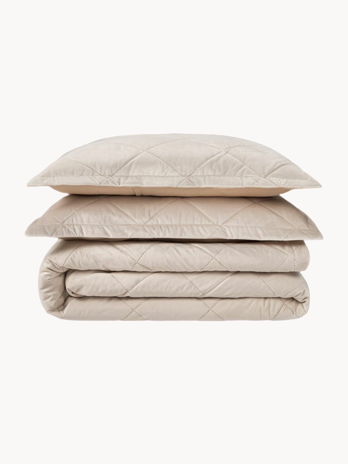 Комплект покрывало 240х260 и наволочки 50х70 см 2 шт, Guten Morgen, Бархат, Верона