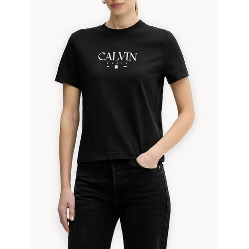фото Футболка calvin klein jeans, размер l, черный