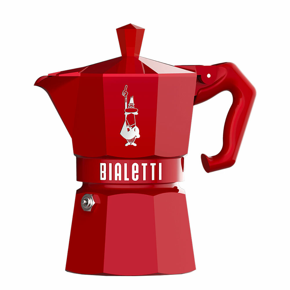 Гейзерная кофеварка Bialetti Moka Express Exclusive Red 9055 3 чашки