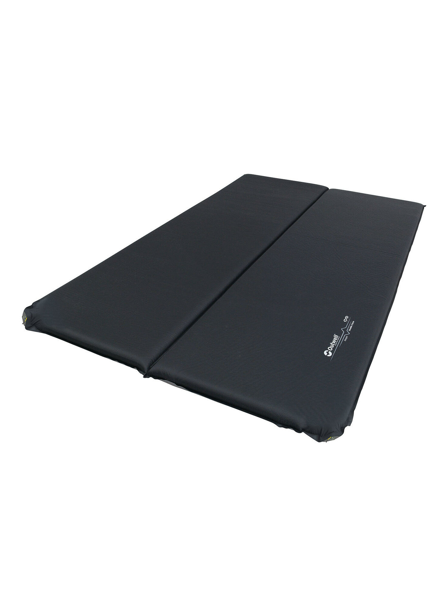 Decathlon Туристический самонадувающийся коврик Outwell Sleepin Double 5.0 cm, 2-местный, черный/серый