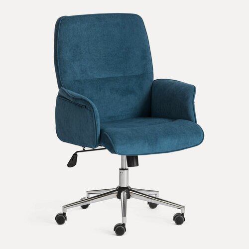 Изображение товара Компьютерное кресло TetChair, обивка флок, с подлокотниками, газлифт, хромированная крестовина