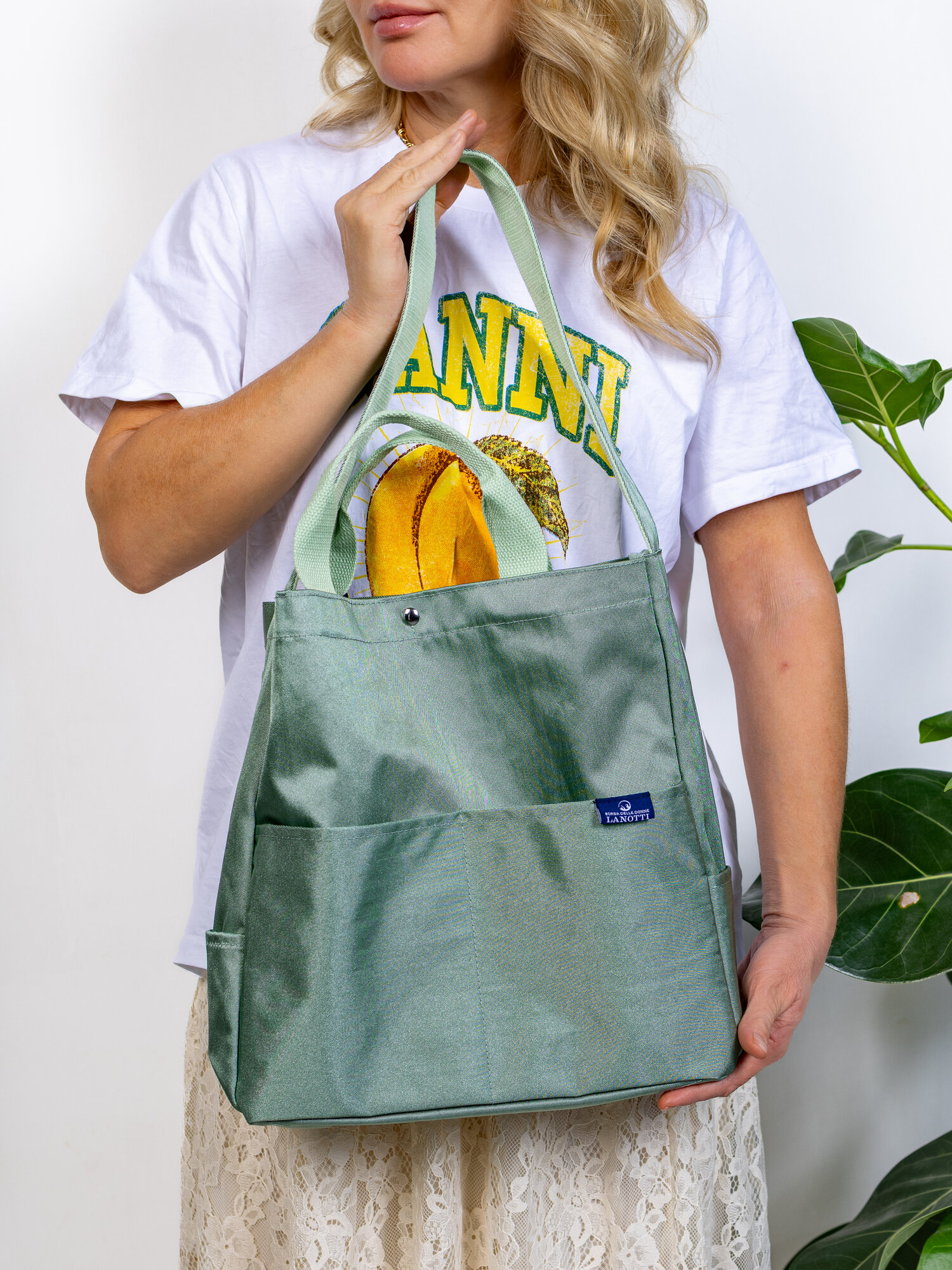 Сумка шоппер LANOTTI, ярко-зеленый — фото 1