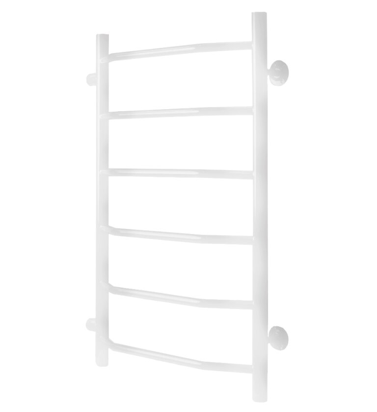 Водяной полотенцесушитель Виктория с боковым отводом цвет белый 500х600/500