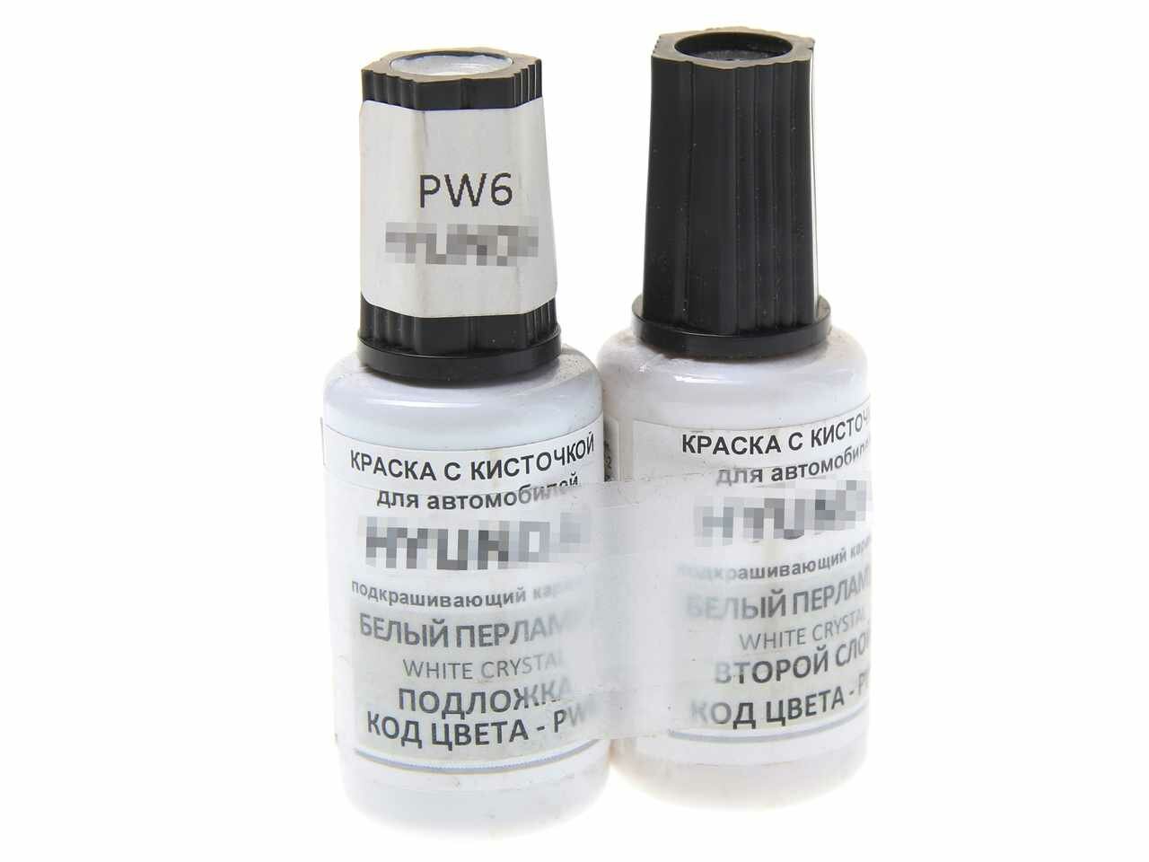 Краска с кистью 20мл KIA PW6 2-х компонентная, PW6, PODKRASKA