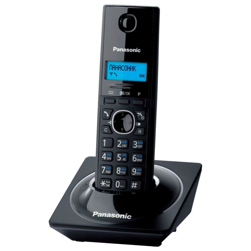 Радиотелефон Panasonic KX-TG1711, DECT, CallerID/АОН, 1 трубка, чёрный