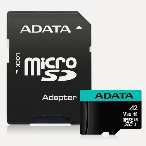 Изображение товара Карта памяти ADATA Premier Pro microSDXC 64 ГБ (AUSDX64GUI3V30SA2-RA1)