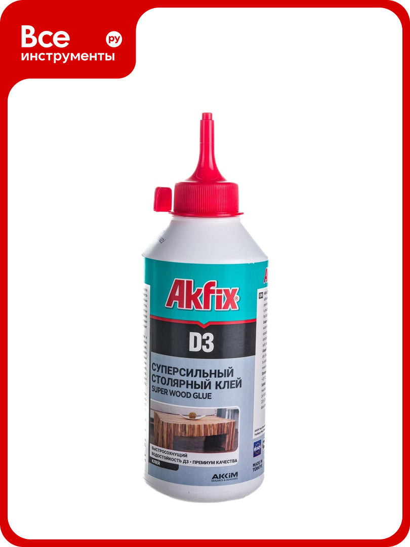 Клей ПВА Akfix D3 500 гр AS3242