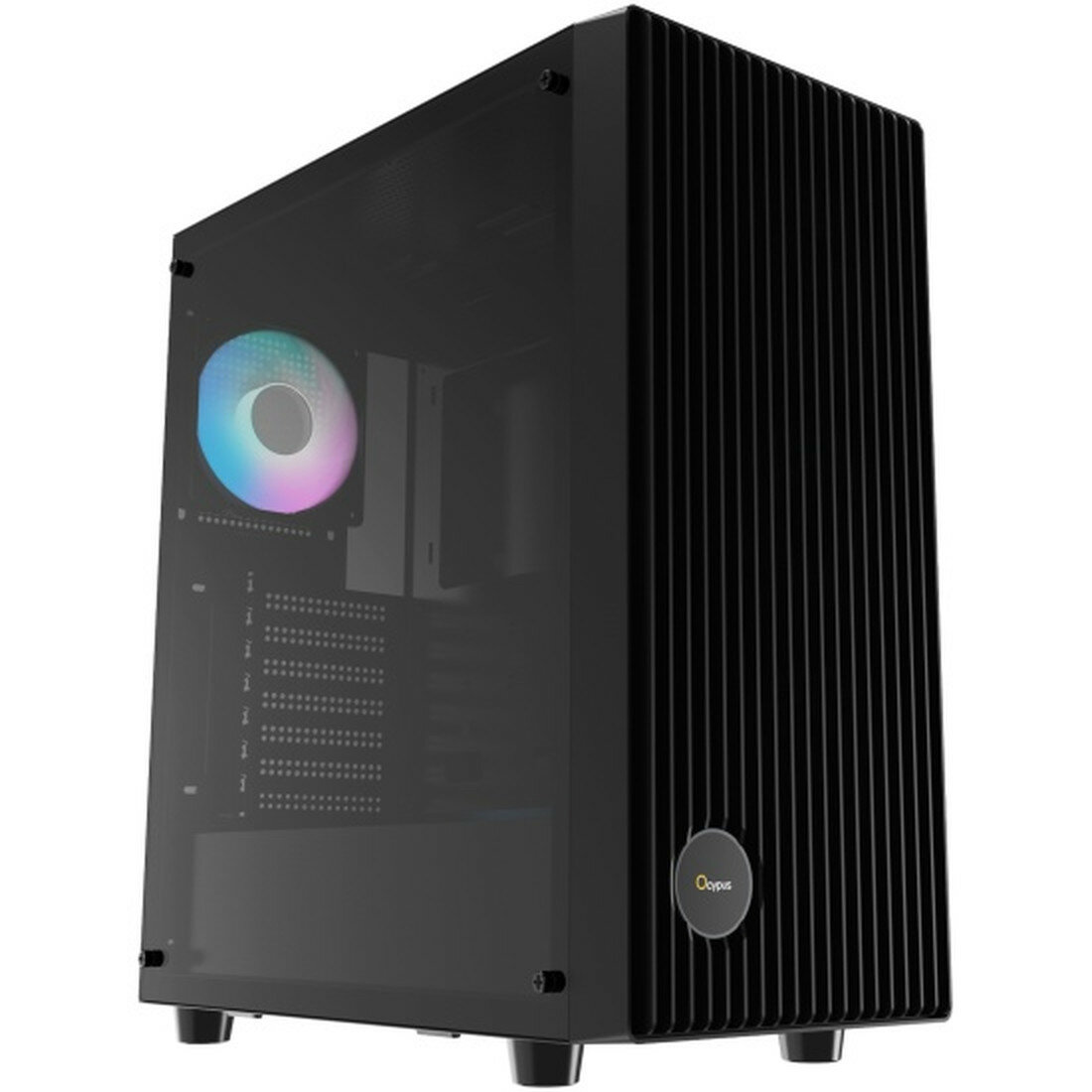Корпус Ocypus Gamma C70, Midi-Tower, ARGB-подсветка, 4 вентилятора, черный