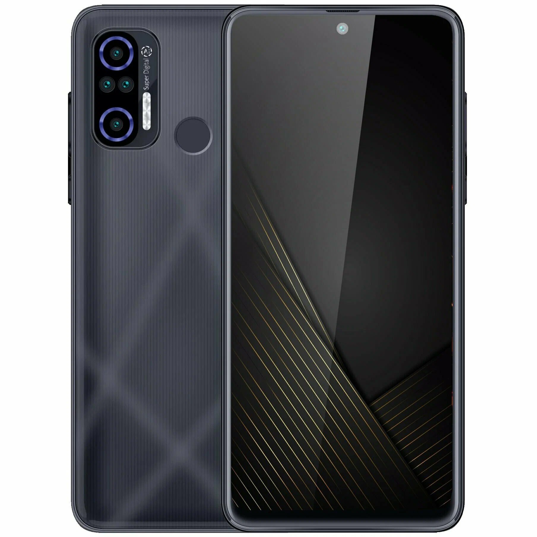 Смартфон Black Fox B10, 1GB RAM, 32GB ROM, NFC, Android 11, экран 6.8", серый