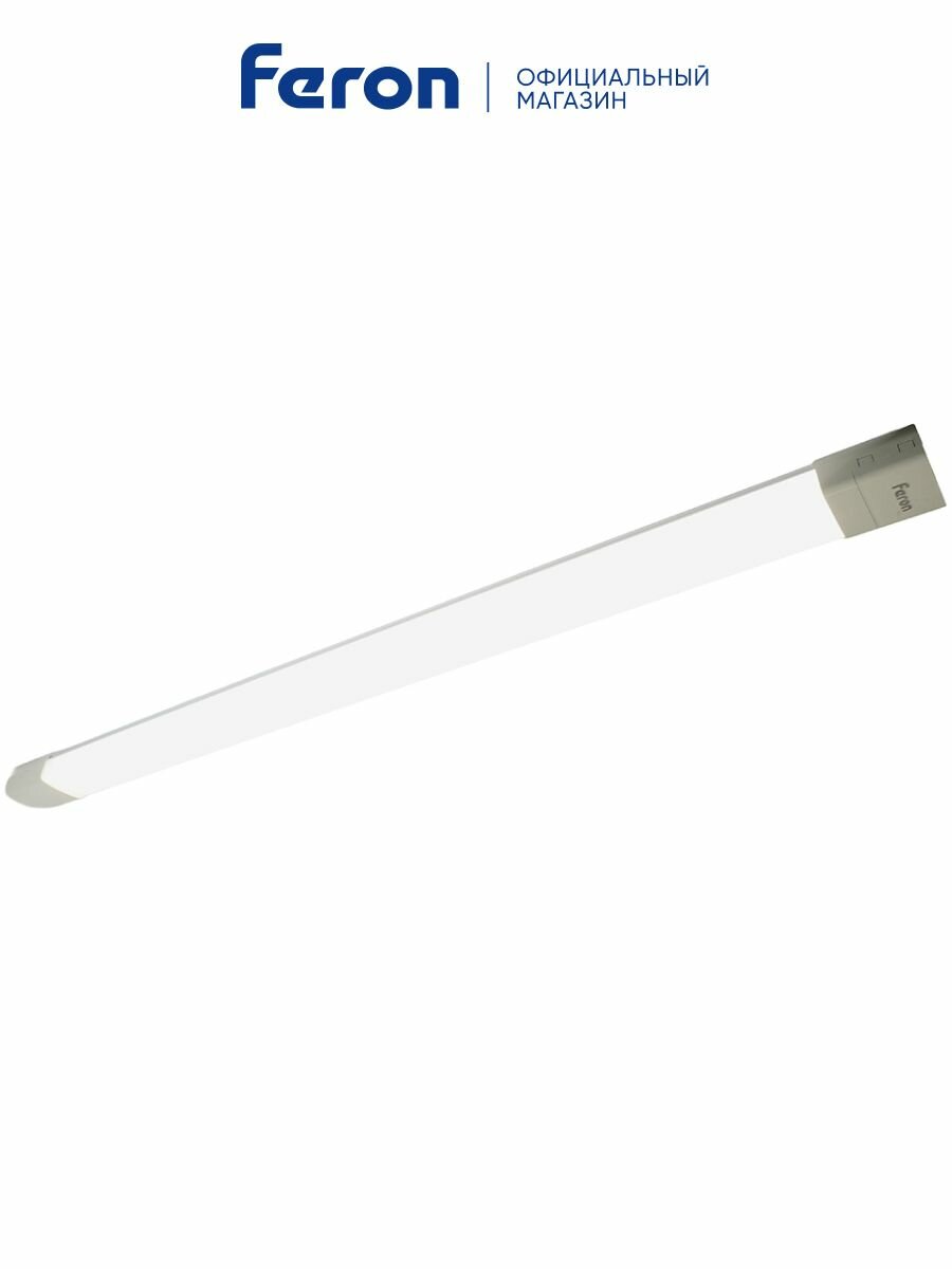 Светодиодный светильник линейный 36W 3600Lm 3000K-4000K-6400K, пластиковый корпус, 1160*66*45мм, Feron AL5099 51961