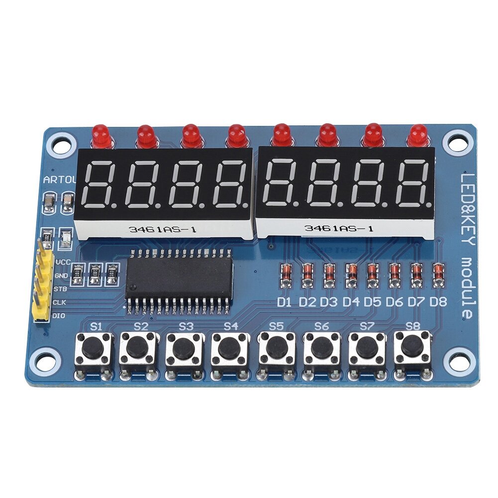 Новый 8-битный цифровой ключ цифровой трубки TM1638 дисплей для Arduino AVR Authentic
