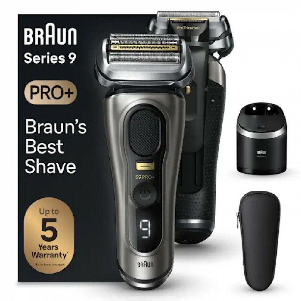 Электробритва Braun 9565CC, 5 бреющих элемента, сухое бритьё, дорожный чехол, Li-Ion