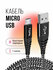 Кабель Topk USB - micro USB для быстрой зарядки и передачи данных...