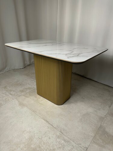 Изображение товара Стол Mesa Tubo Base, керамогранит, подстолье металлическое, 90x120 см