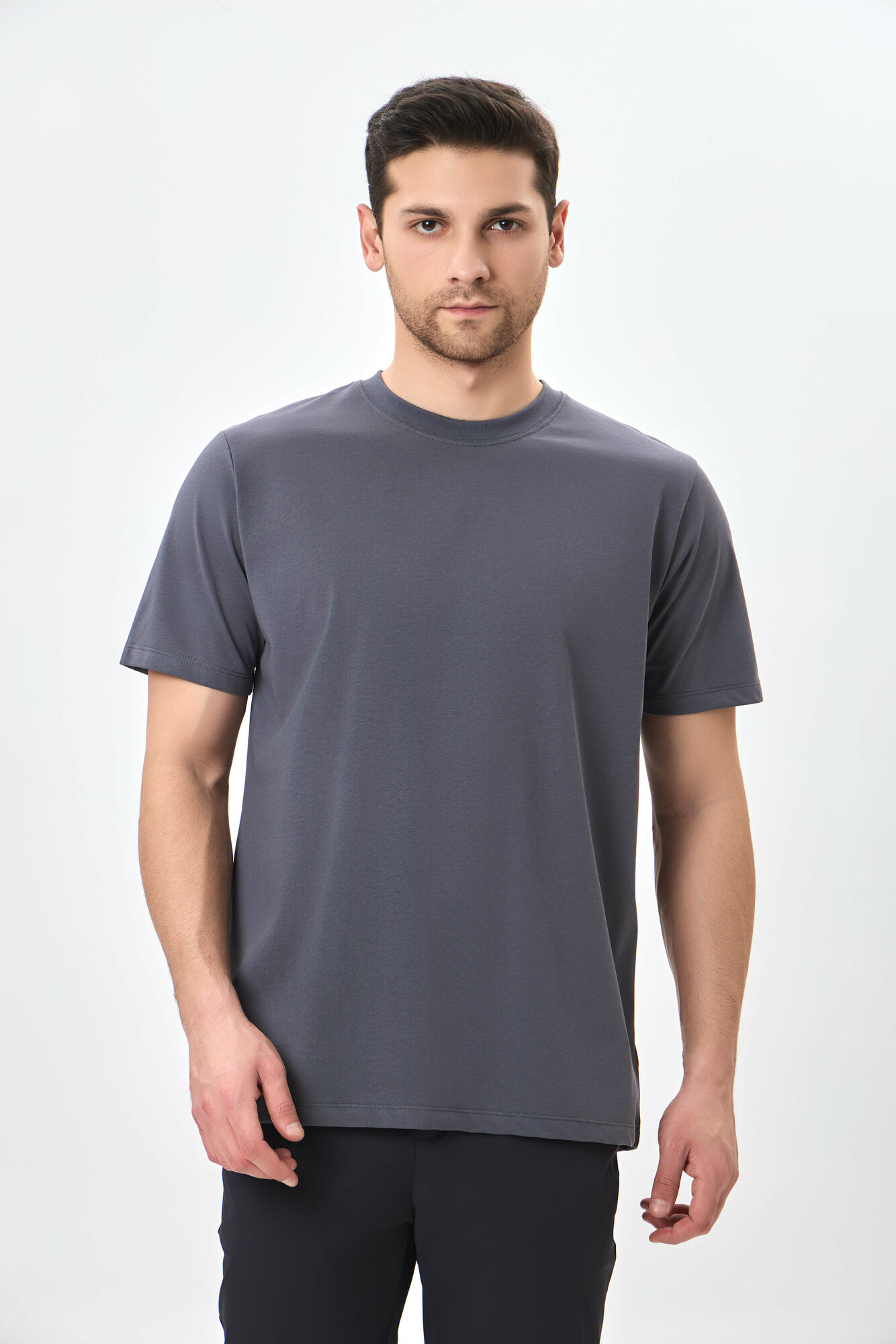 Футболка спортивная TERRA PRO, размер M, dark grey