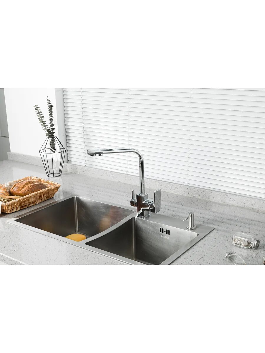 Смеситель для кухни с подключением фильтра FRAP F4360 — фото 1