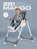 Детский складной стульчик для кормления Rant basic Mango, Grey