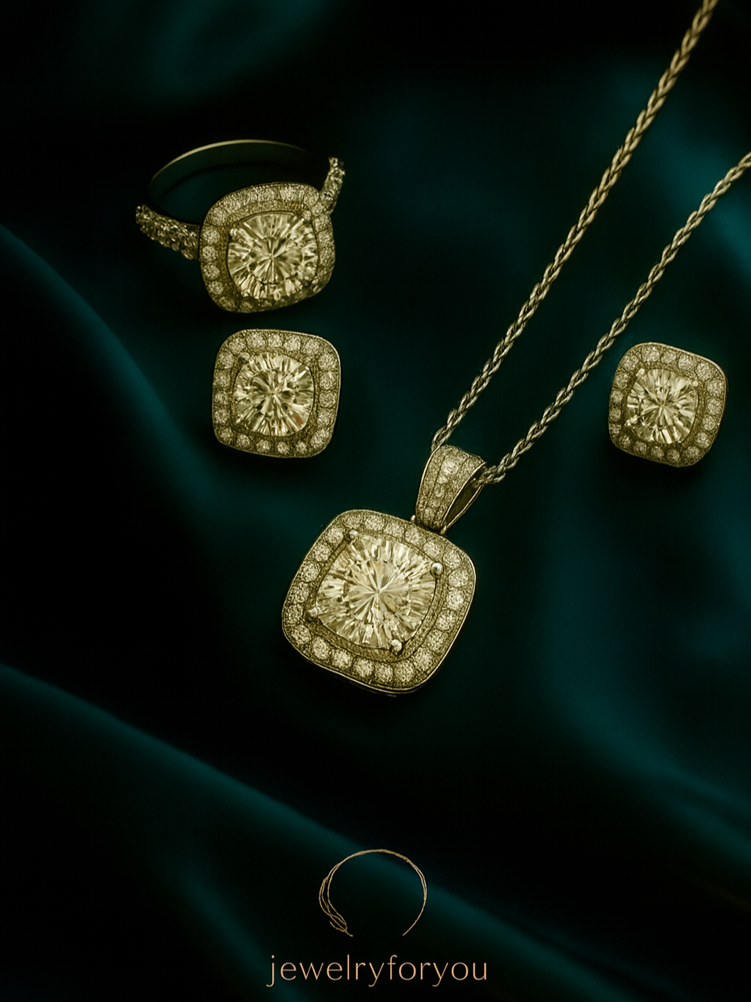 Комплект бижутерии: колье, серьги, кольцо, цепь, кристаллы Swarovski, кварц, размер колье/цепочки 48 см, серебристый