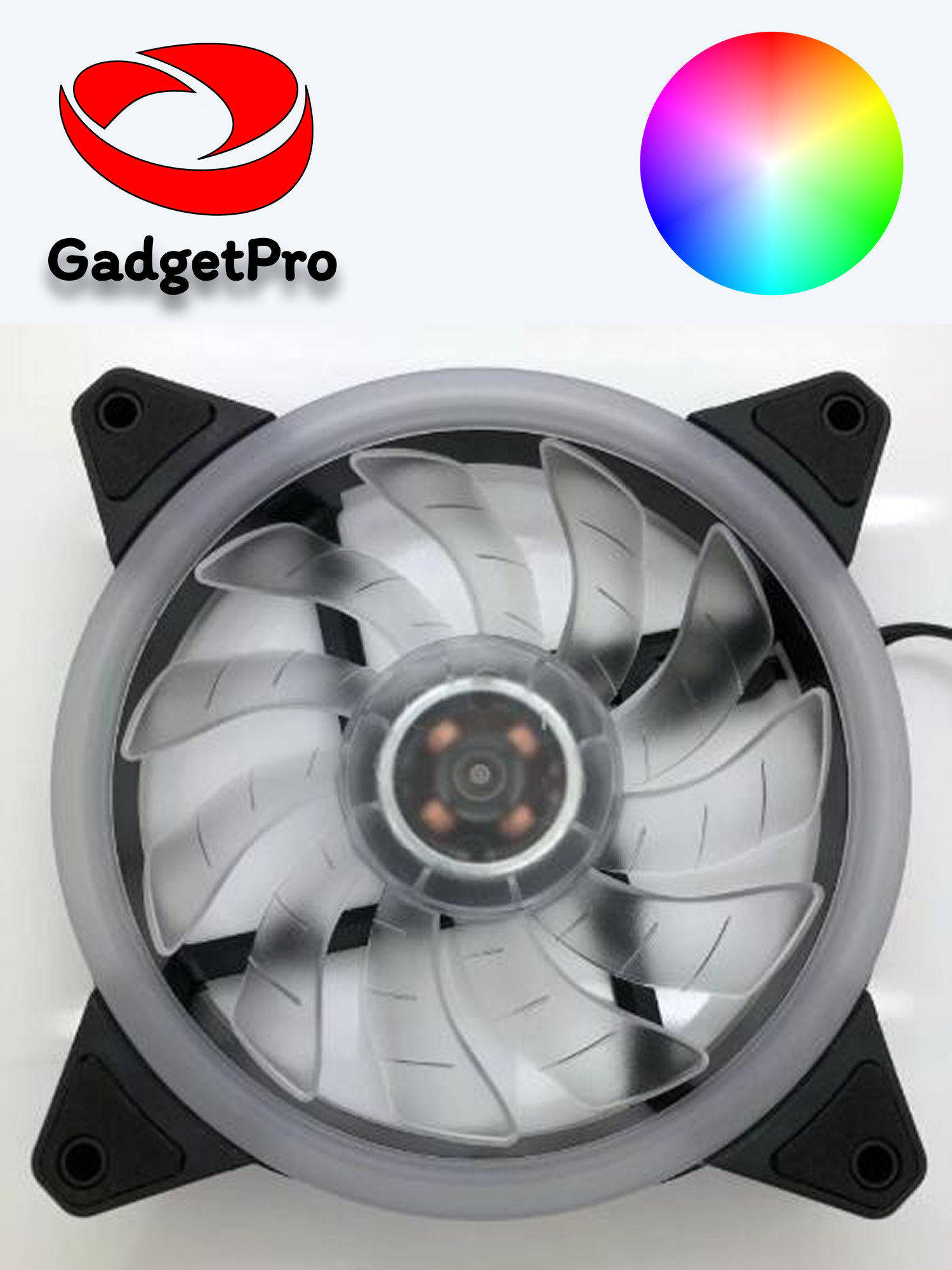 Кулер охлаждения bingju bq120, 120мм, RGB/ARGB, 1 вентилятор, гидродинамический подшипник