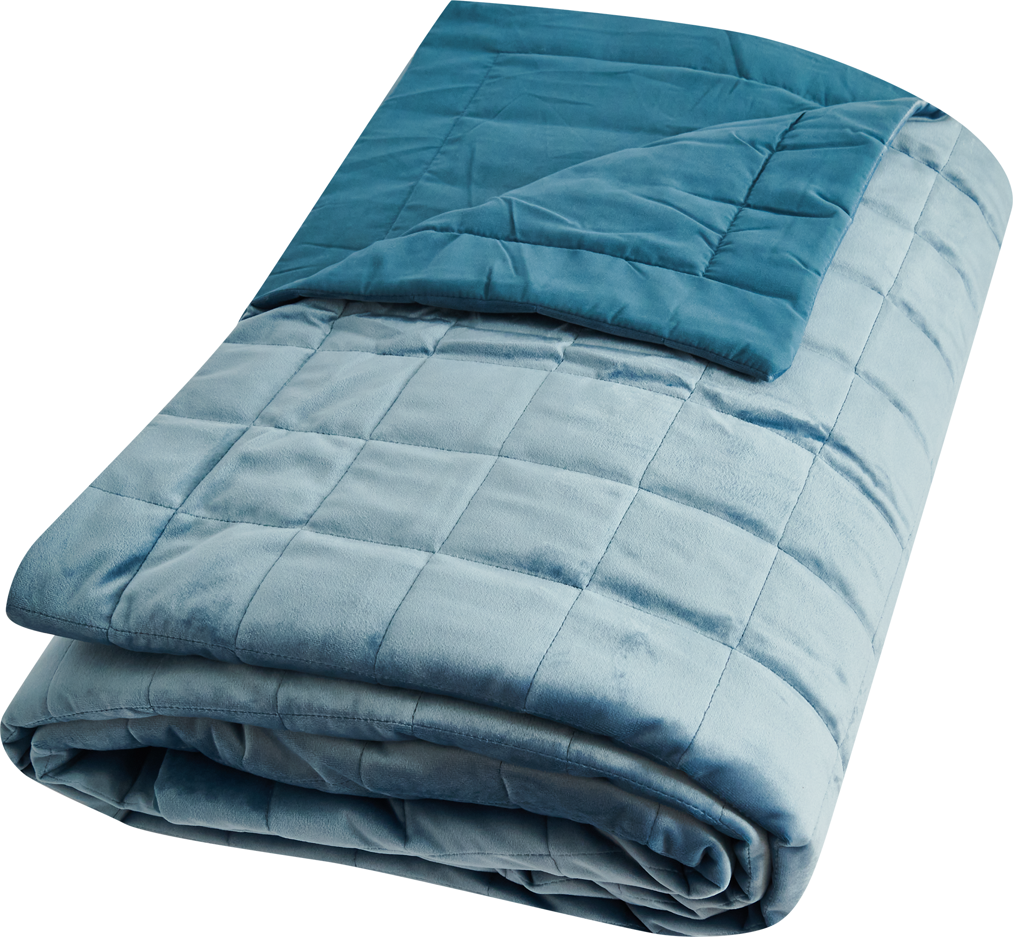 Покрывало Inspire Velvet Etna 220x240 см велюр цвет синий