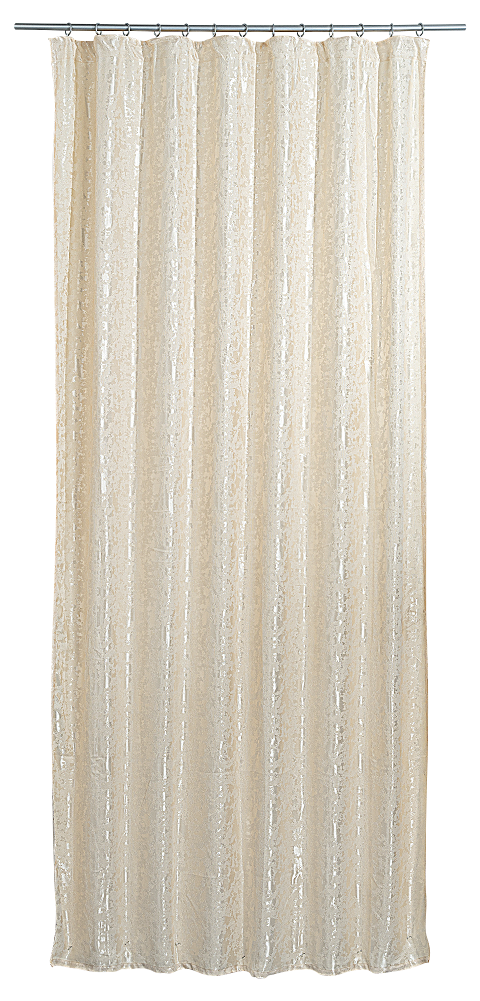 Штора на ленте со скрытыми петлями Денви 160x270 см цвет экрю