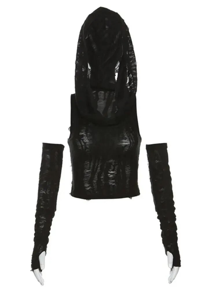 Футболка PUNK STYLE GIRL, размер XL, черный