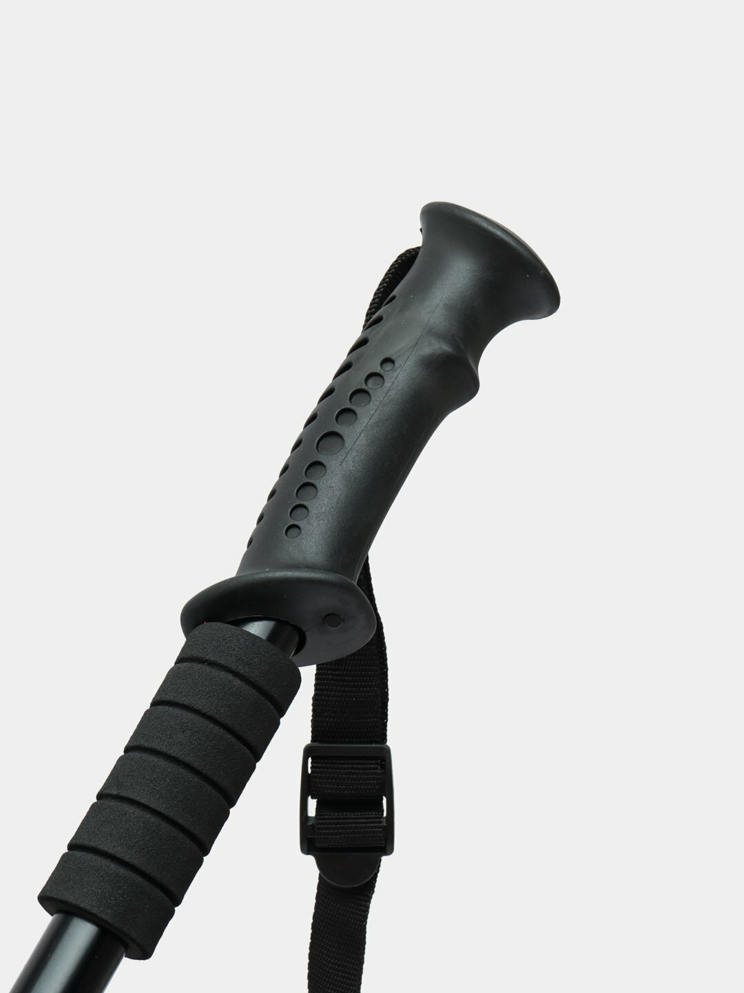 Палки для скандинавской ходьбы "Без бренда", пара, черные, для тренировок — фото 1