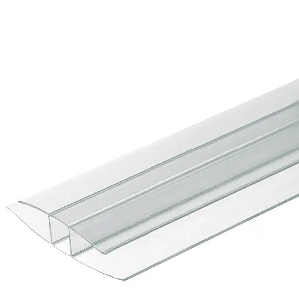 Профиль соединительный для поликарбоната Novattro 4-6 мм 3 м прозрачный