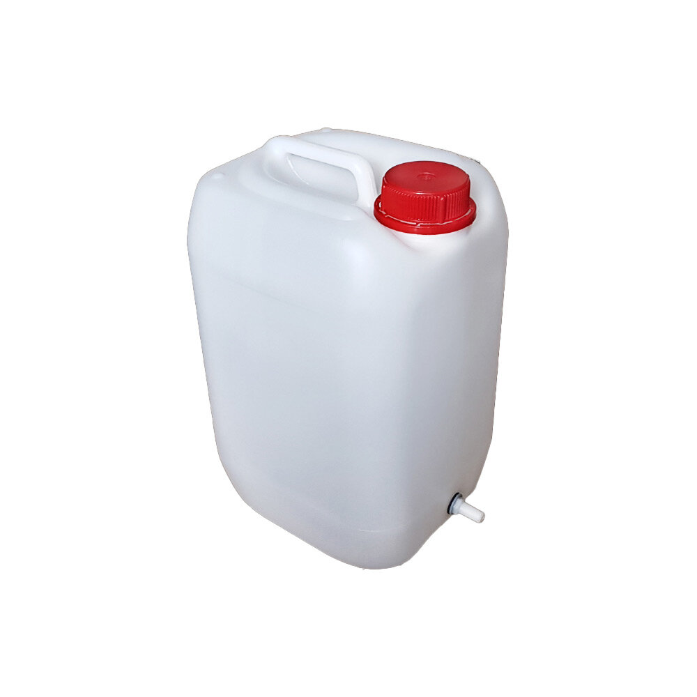 Канистра 10л со штуцером 10мм полиэтиленовая для пищевых жидкостей HDPE02 штабелируемая с крышкой евроканистра