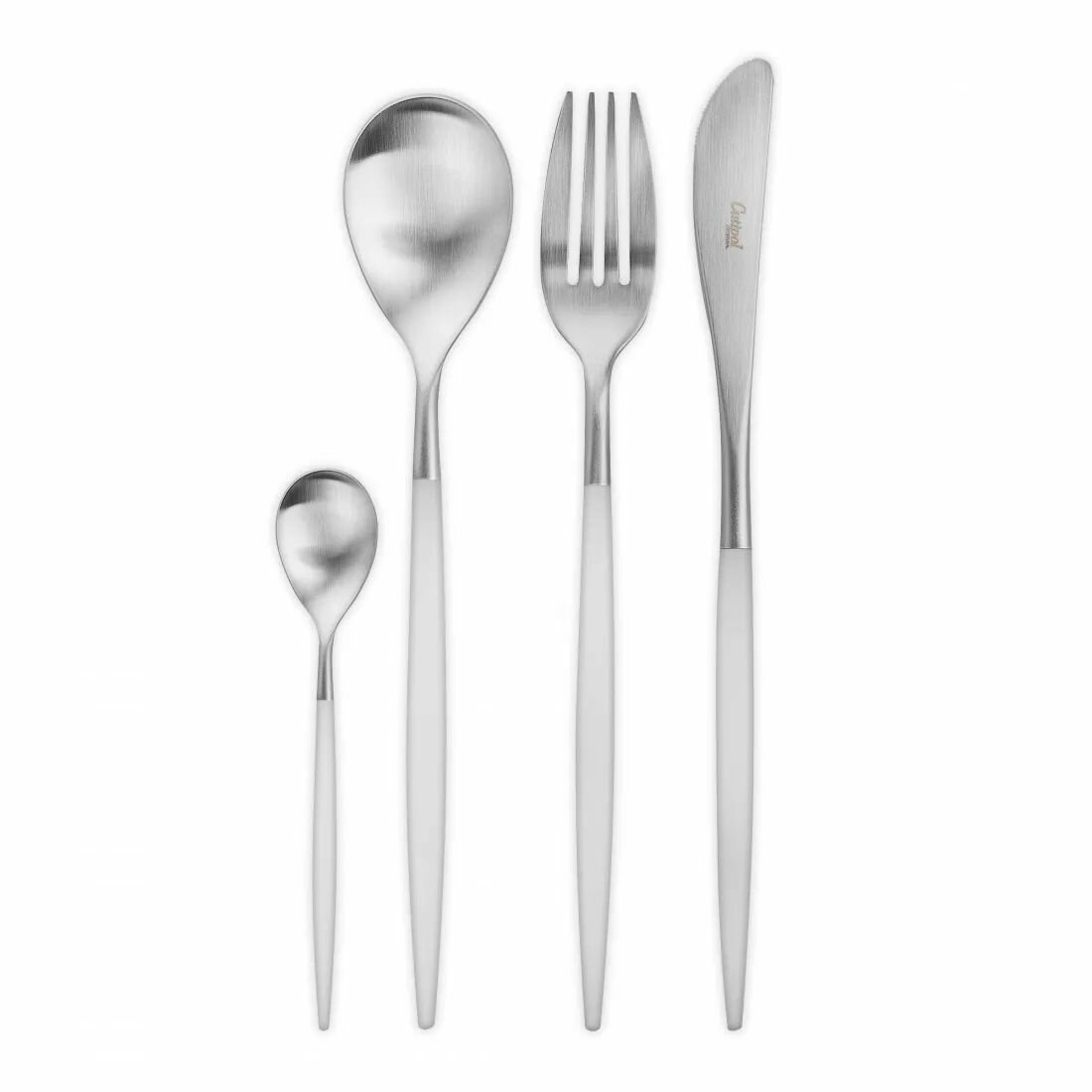 Набор столовых приборов Cutipol Mio White Matte Brushed MI.006. W