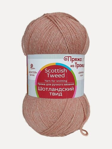 Изображение товара Пряжа Троицкая Шотландский твид 1604 карамельный меланж (10 мотков по 100г/360м)