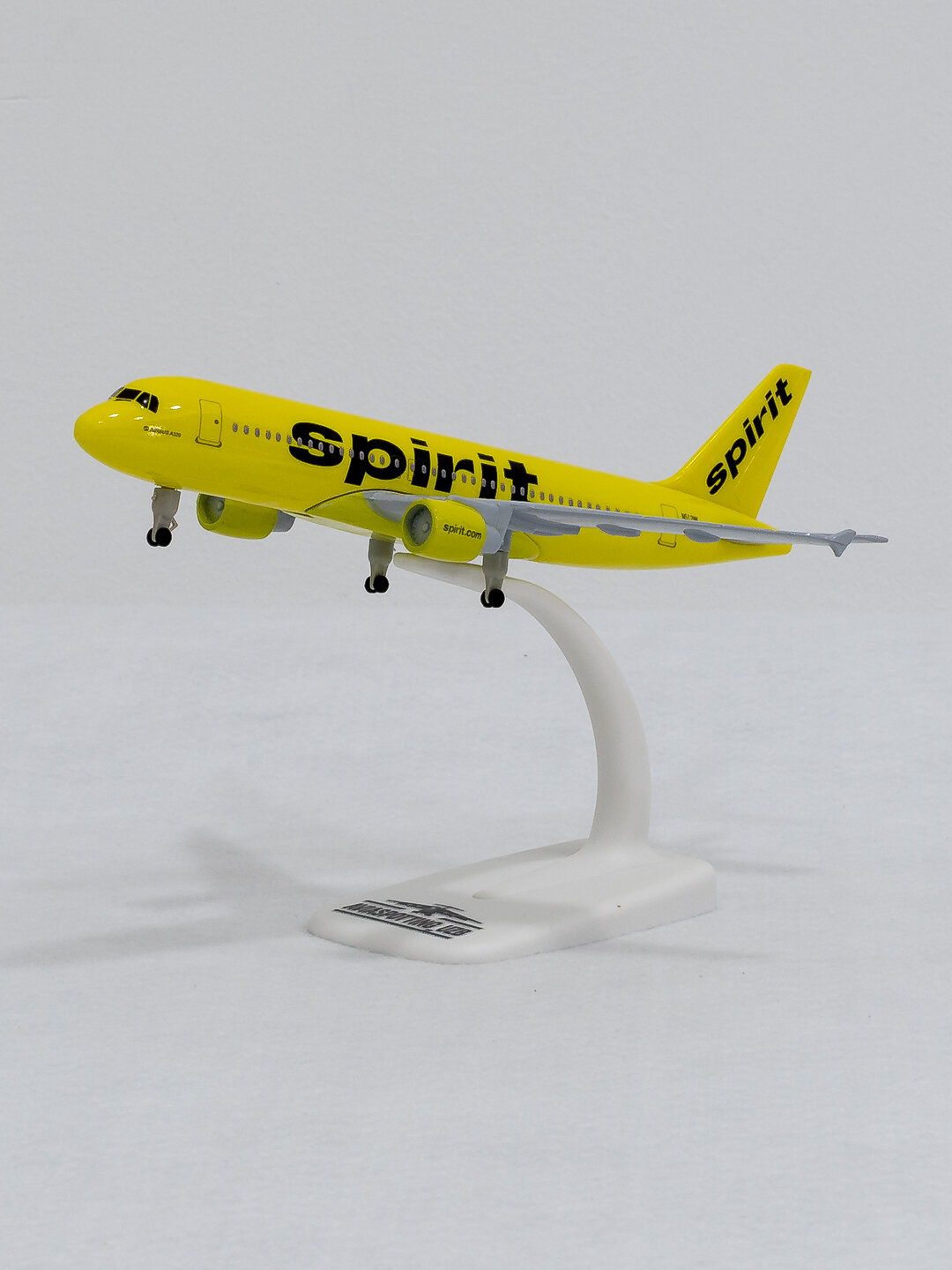 Модель самолёта Airbus A320, авиакомпания Spirit Airlines 20 см Шасси Металл+пластик