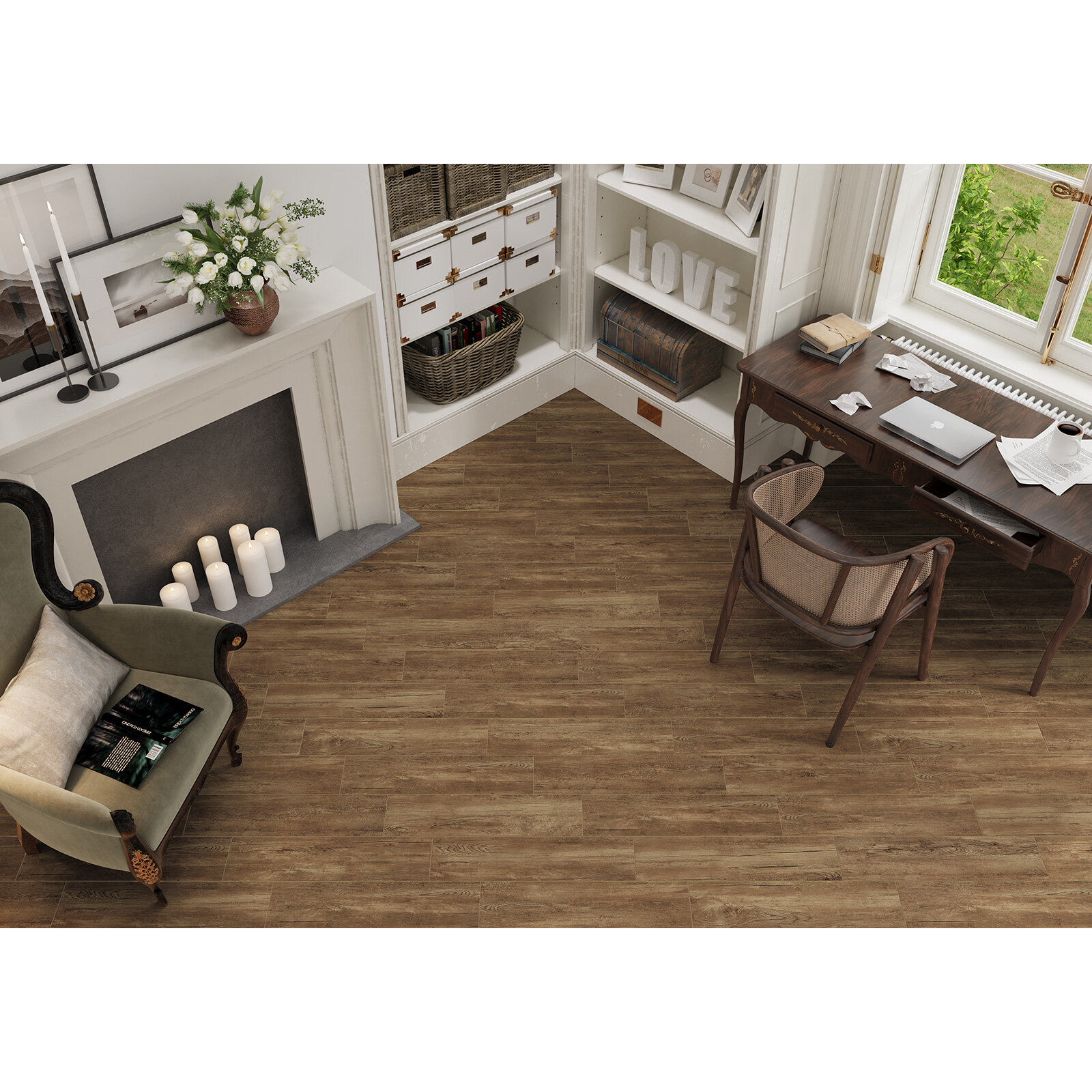 Керамогранит New Trend Chalet Brown 151х601 см 182 м² глазурованная поверхность