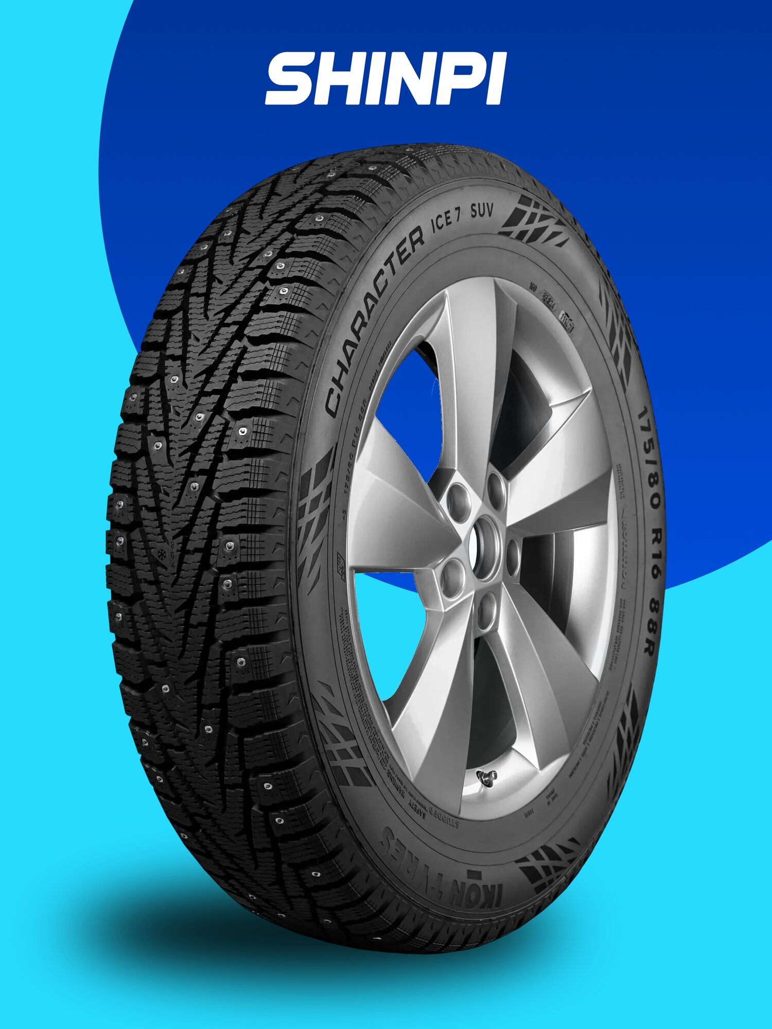 Ikon Tyres Character Ice 7 215/50 R17 95T зимние шипованные автомобильные шины