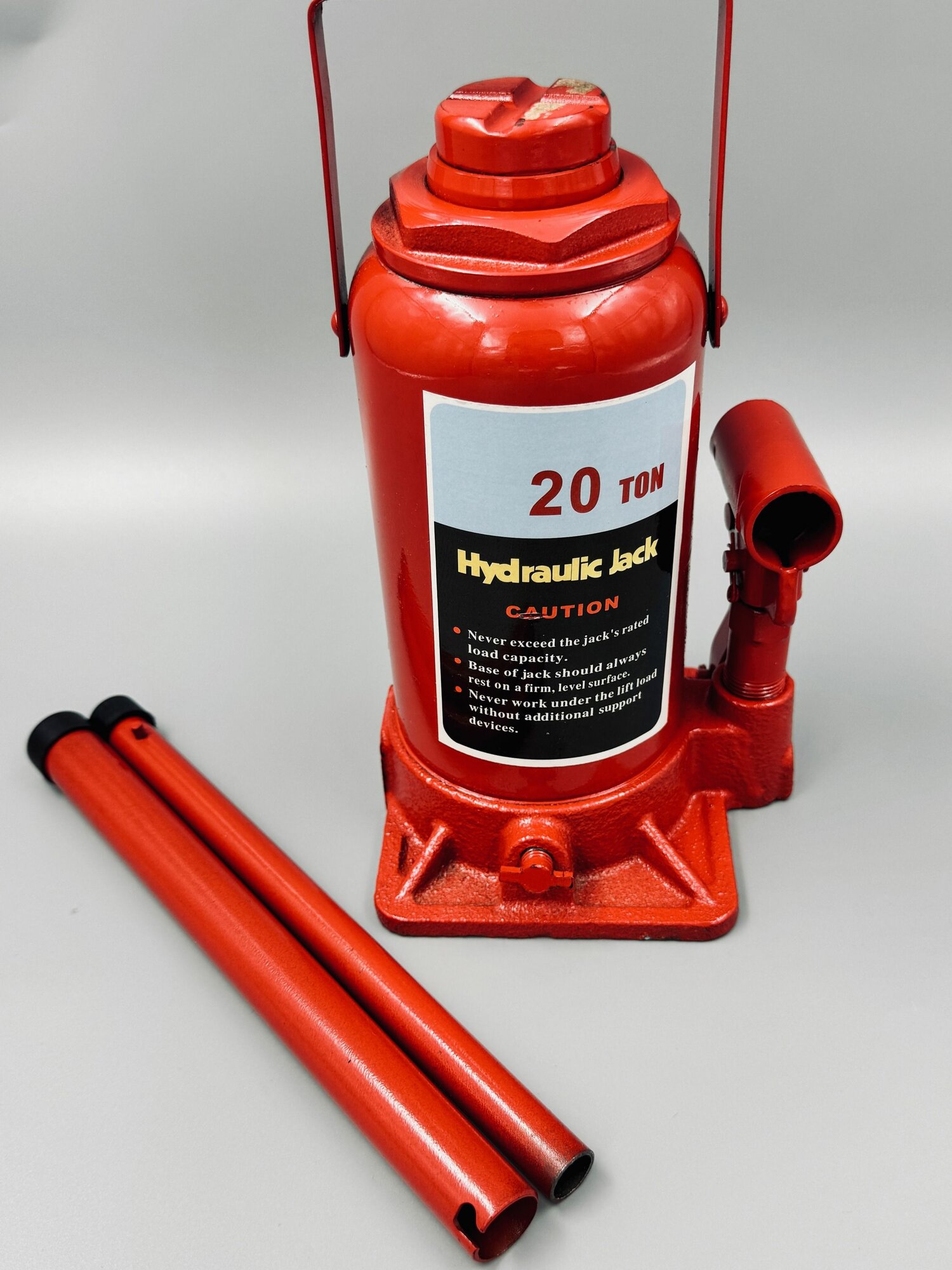 Гидравлический домкрат бутылочный 20 тонн автомобильный подъёмник для грузовиков спецтехники и СТО