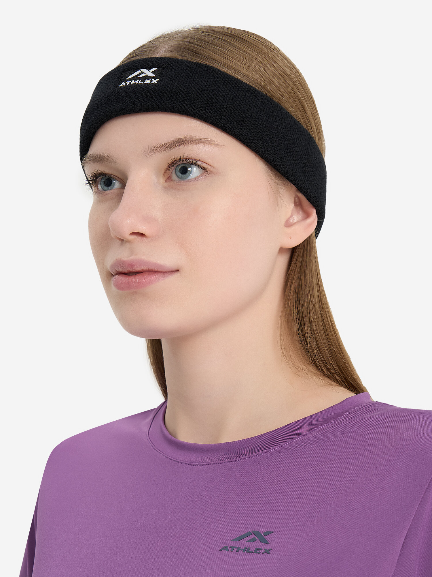 Повязка спортивная ATHLEX для мужчин и женщин, размер one size, черный — фото 1