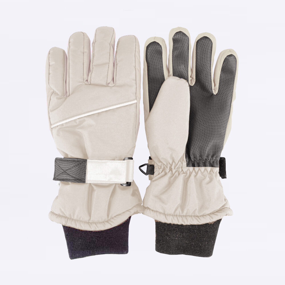 Перчатки КОТОФЕЙ для девочек размер 6-8 лет бежевый