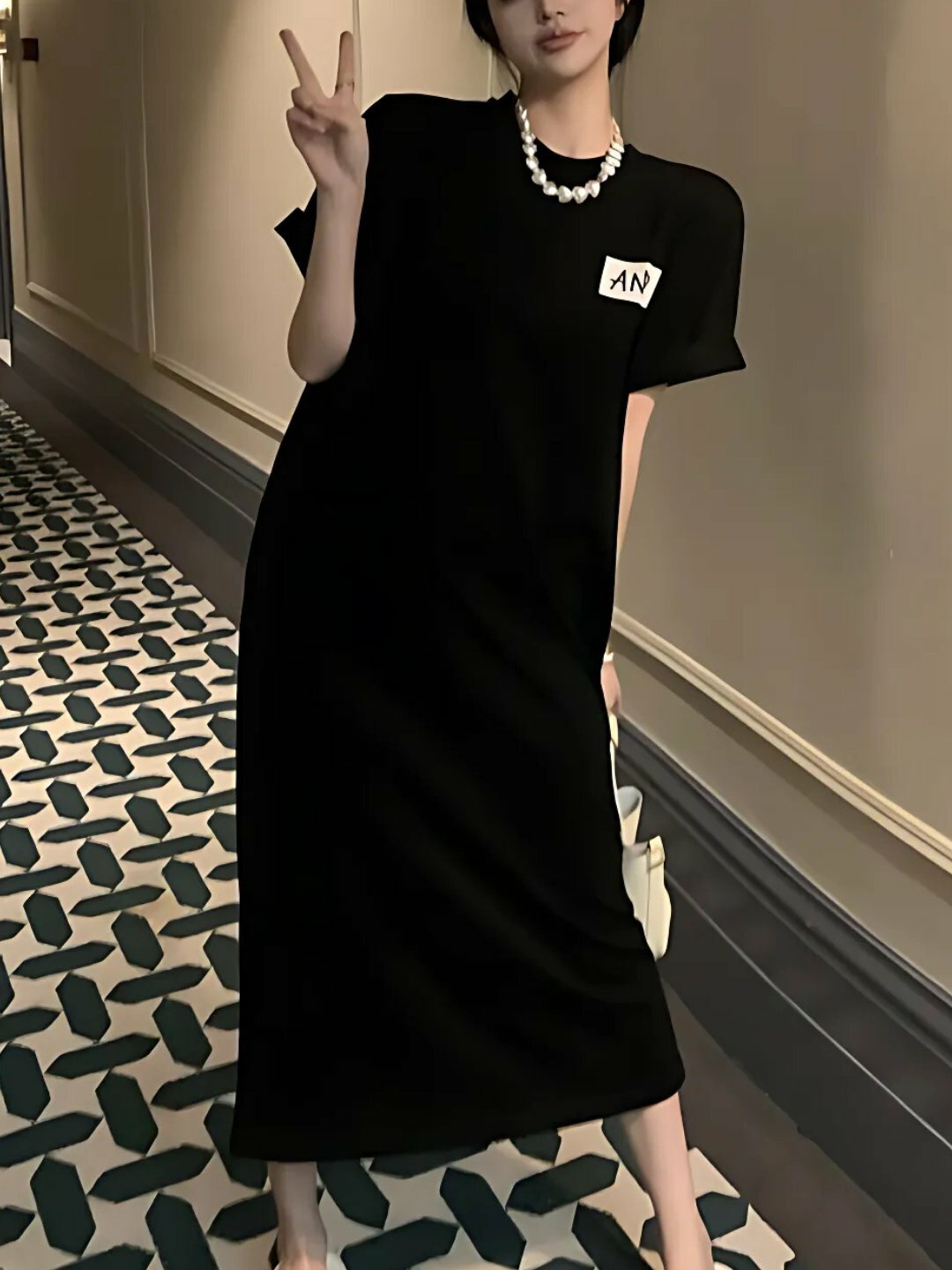 Платье Платье футболка с принтом, для дома, для повседневной носки