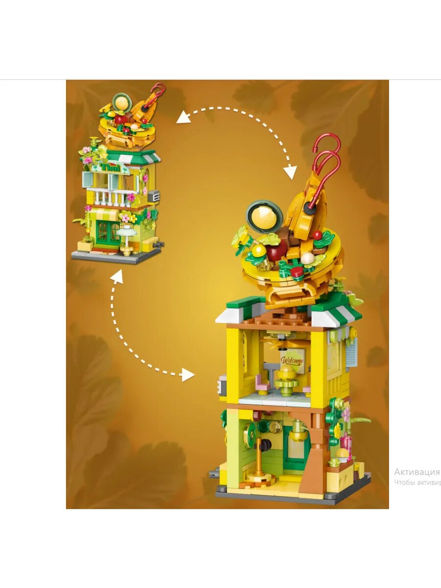 Конструктор Keeppley City Corner "Азиатский ресторан", 391 — фото 1