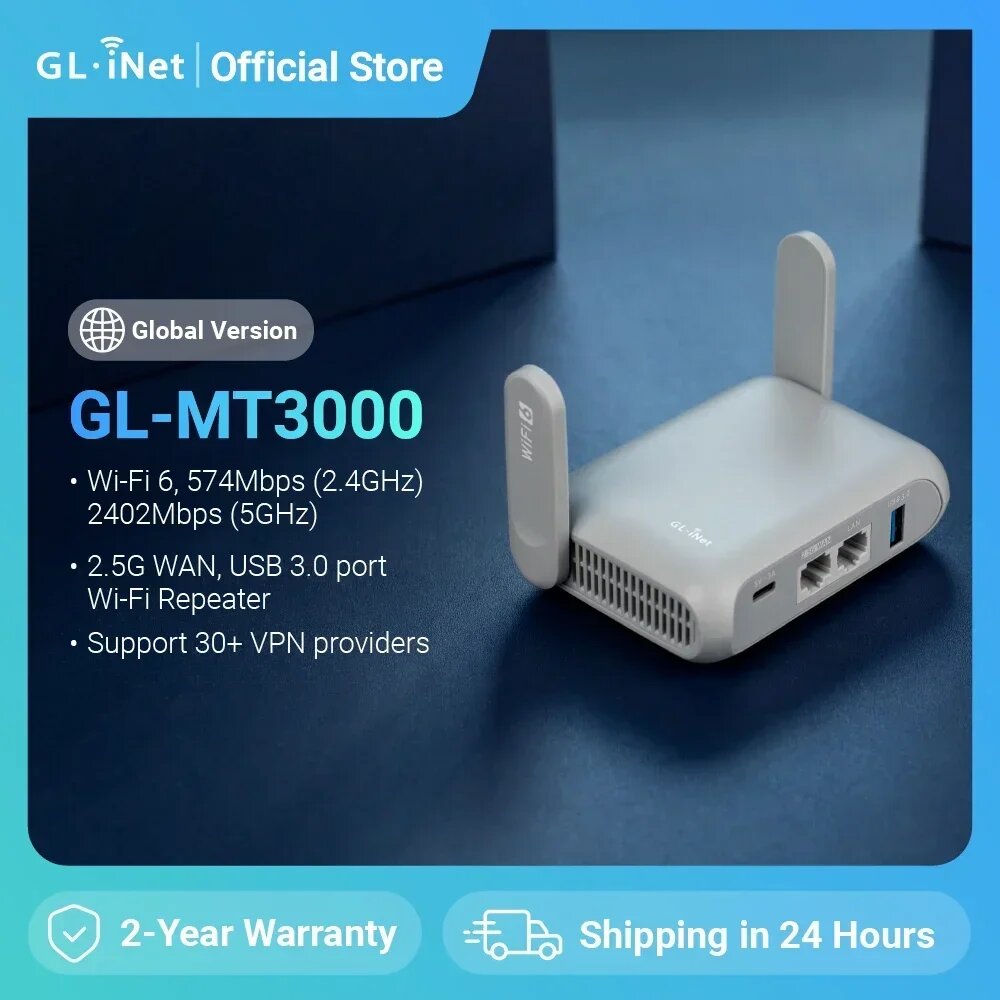 Gl.inet Beryl AX GL-MT3000 (wi-fi 6 роутер для путешествий), цвет