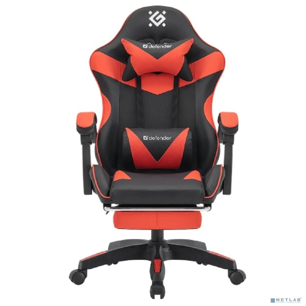 Кресло игровое Defender 64057 TORNADO BLACK/RED PU — фото 1