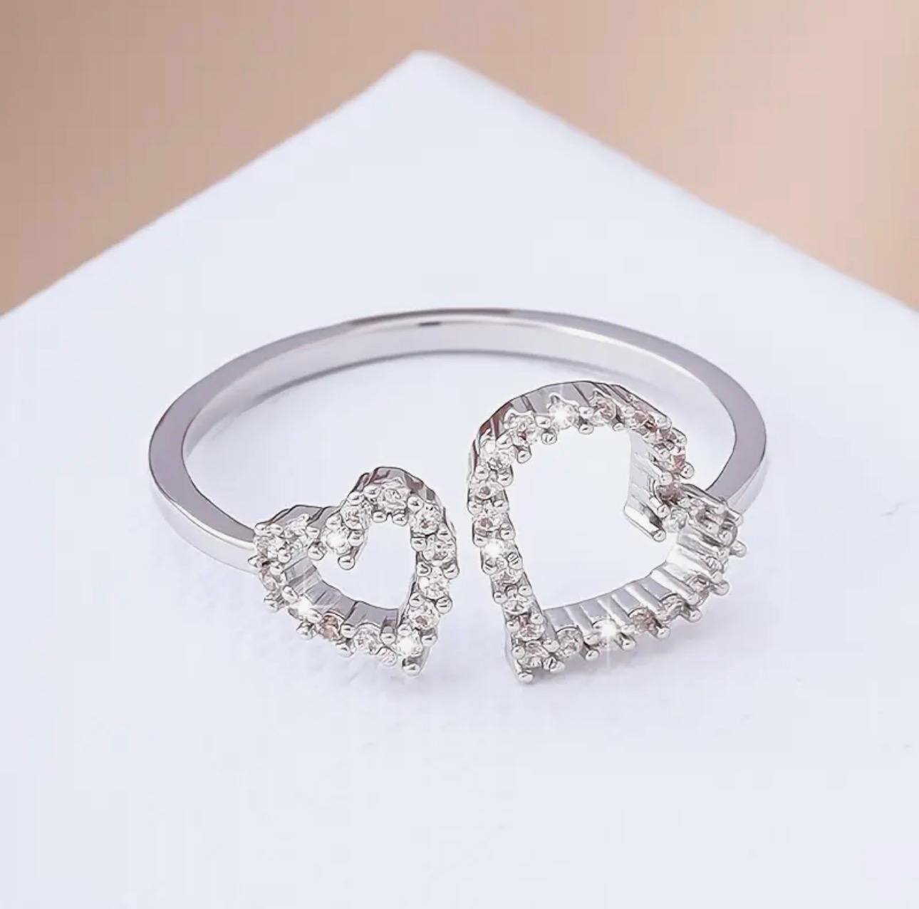 Кольцо-кулон, фианит