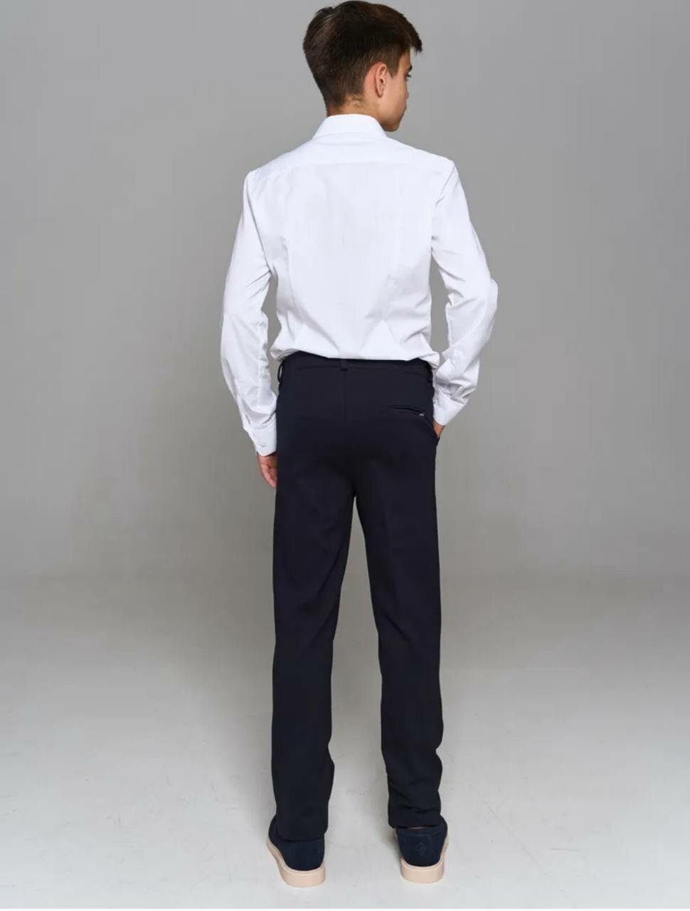 Брюки классические , размер 8-9, синий — фото 1