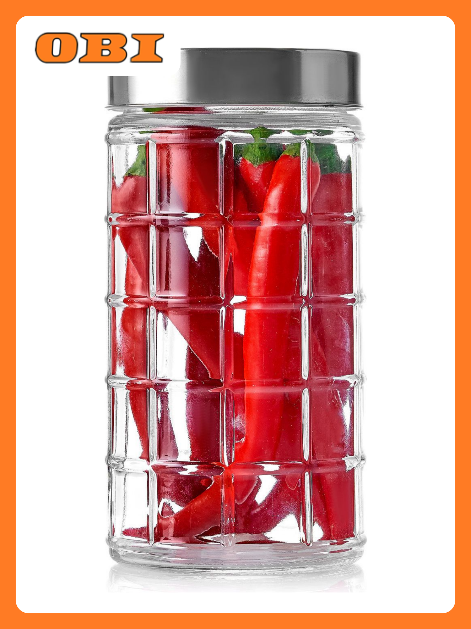 Банка Esprado Orondo стекло с крышкой для сыпучих продуктов 1500 мл