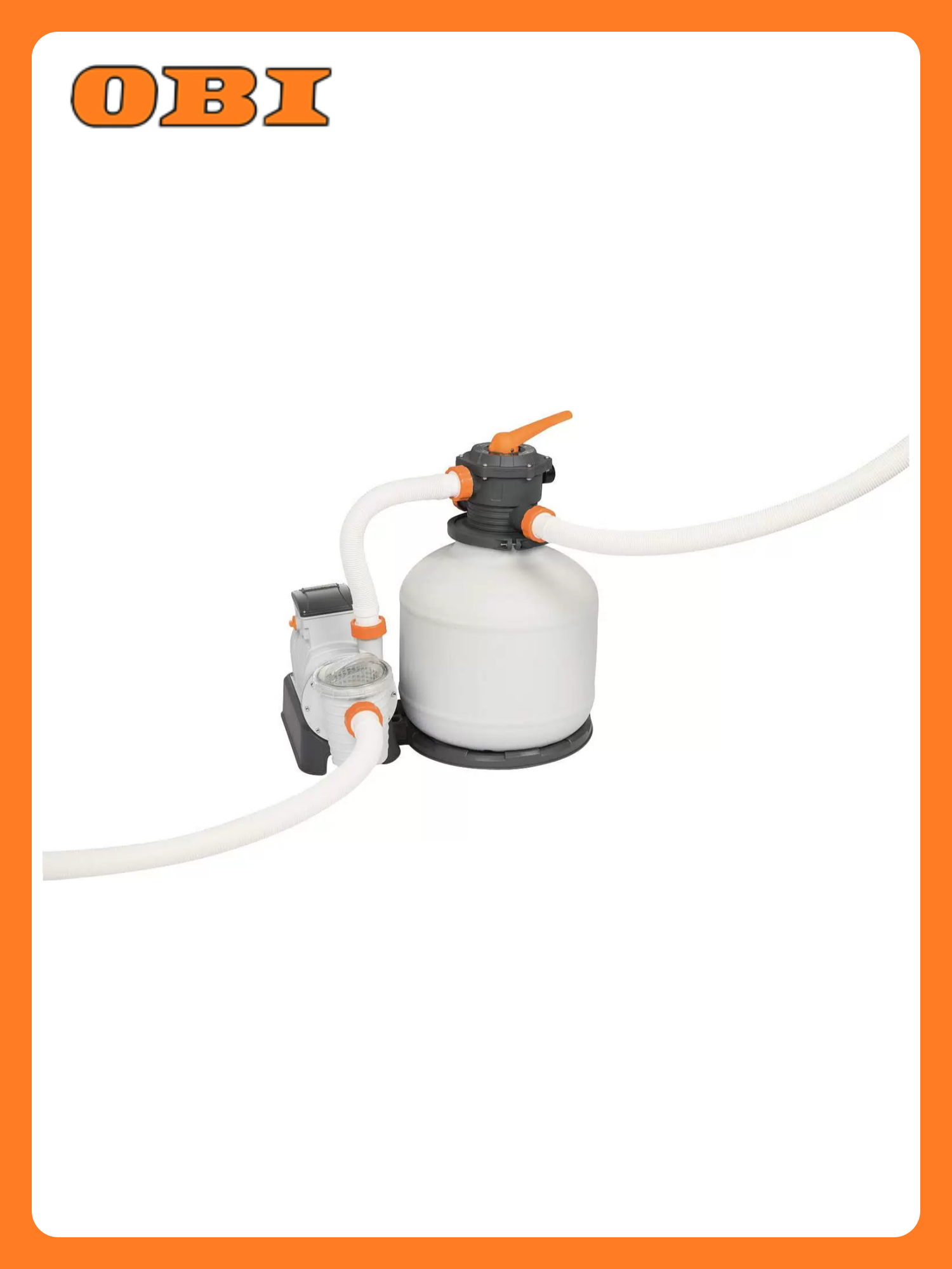 Фильтр-насос Bestway для каркасных бассейнов 11355 л/ч серый