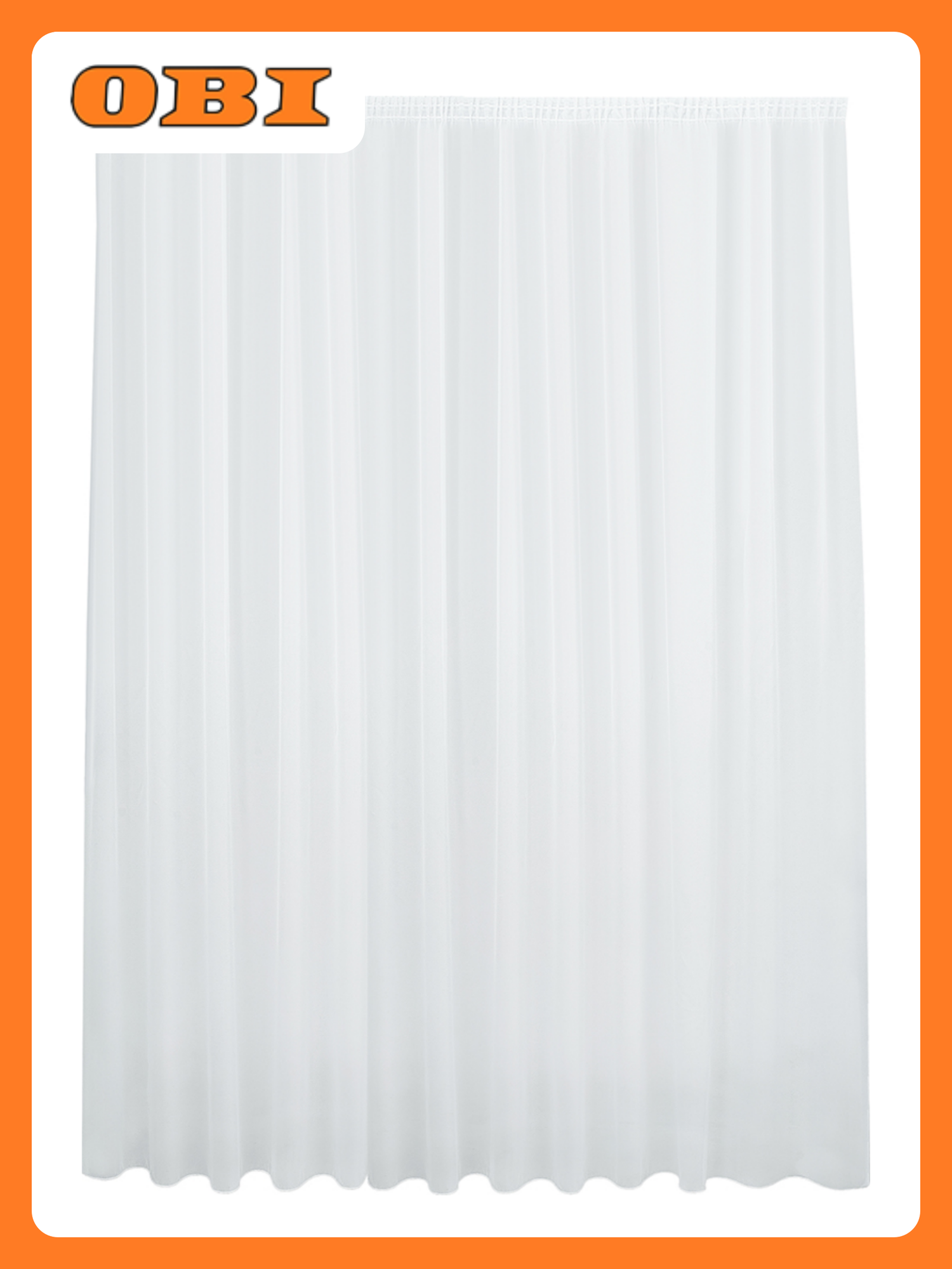 Штора DECOFEST Марио вуаль 500х280см белый полиэстер лента 1шт прозрачные гостиная детская спальня