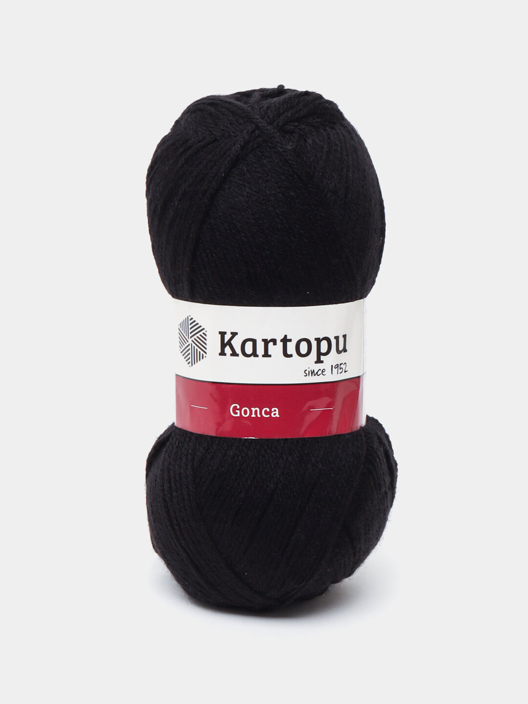 Пряжа Kartopu Gonca, для вязания, акрил, 100 %, 100 г, черная