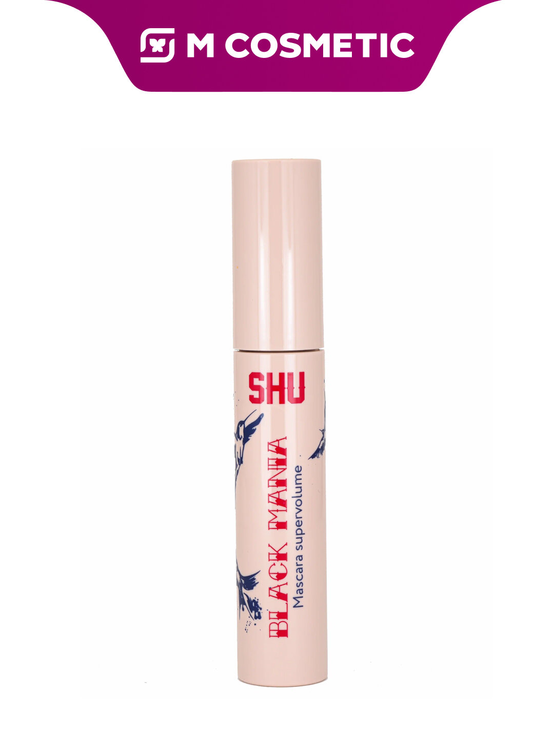 Тушь SHU Black Mania №101, черная, суперобъем, водостойкая, 11 г